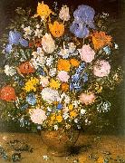 Jan Brueghel Bouquet of Flowers in a Clay Vase Germany oil painting reproduction